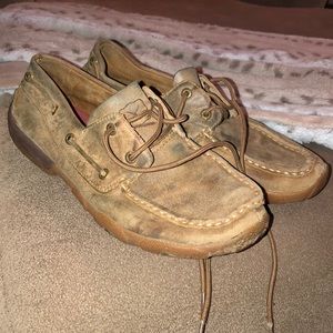 Twisted Xs driving moccasins